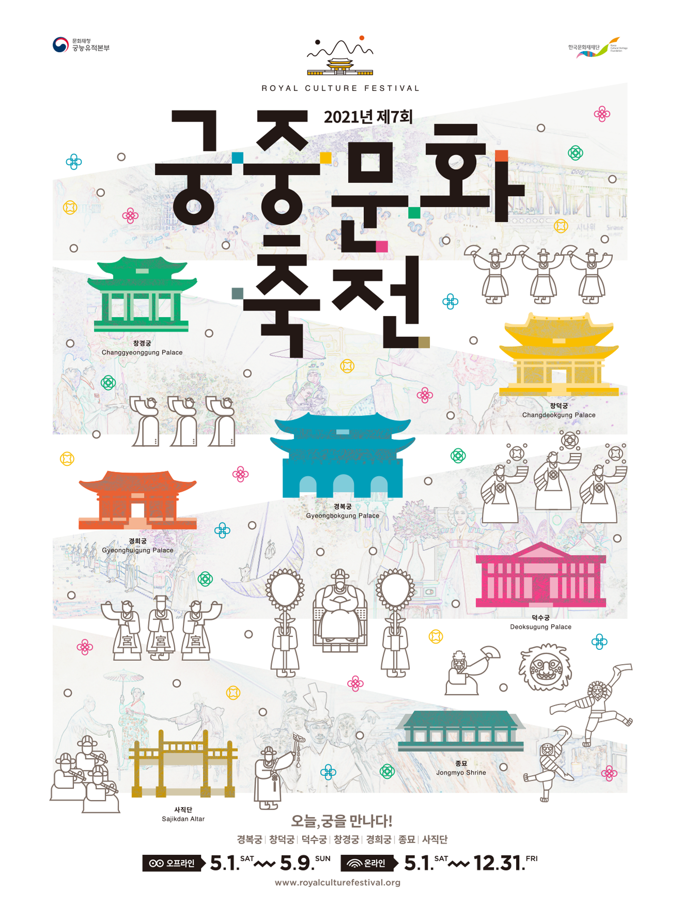 2021년 제7회 궁중문화축전 포스터(자세한 내용 하단 참조)